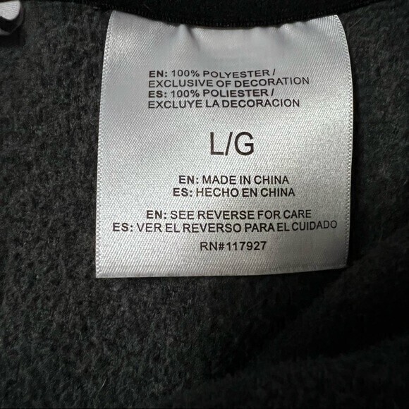 Reebok Men’s 1/4 Zip-Up Sweatshirt, Size L, Gray - Picture 3 of 6